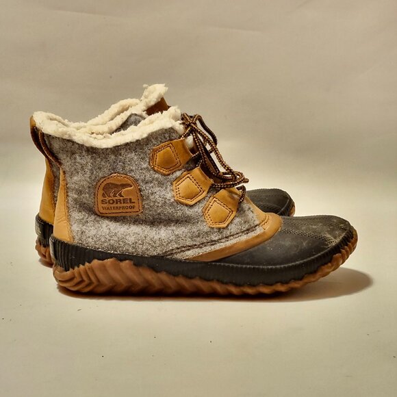 Sorel Out N About Plus Rain Boots in Quarry Women's Size 7 sorel 1834081052 - Picture 7 of 11